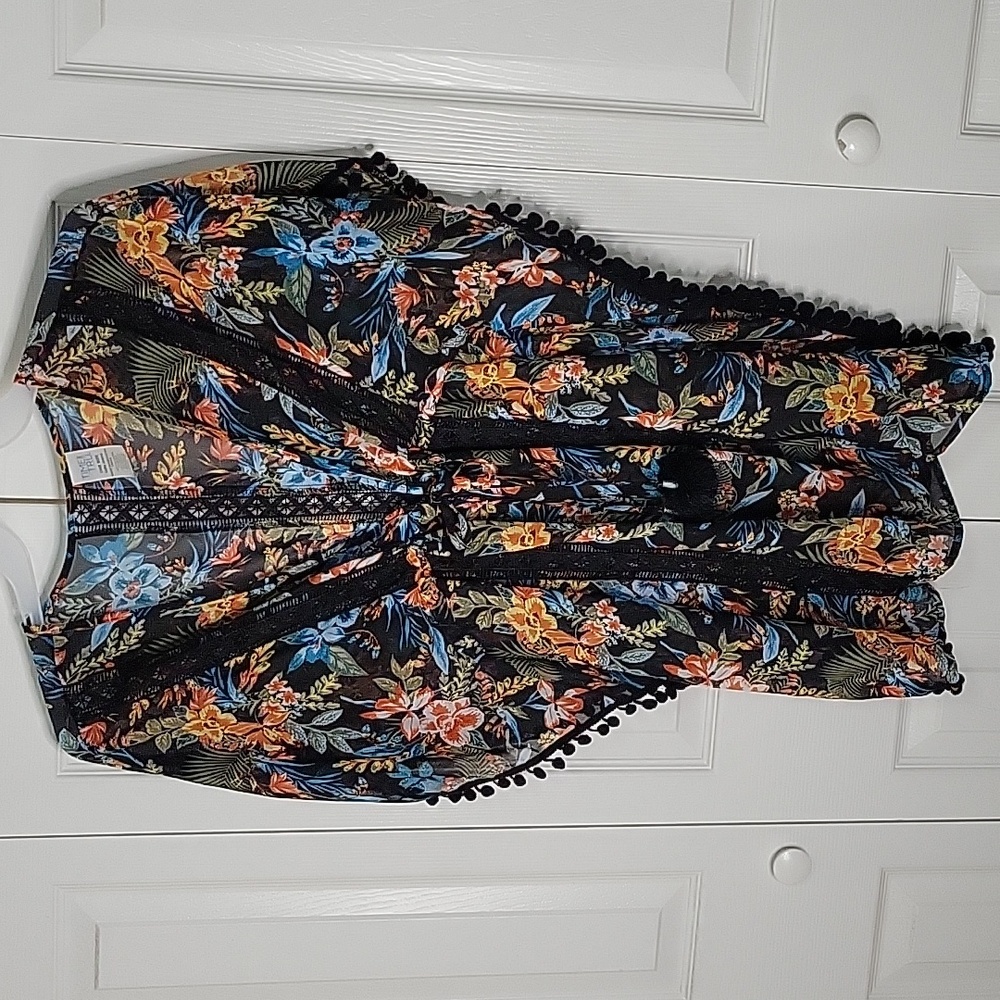 Time and Tru Bathing Suit Cover Up, Floral Pattern